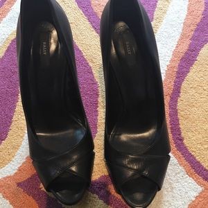 Bally platform wedge heels